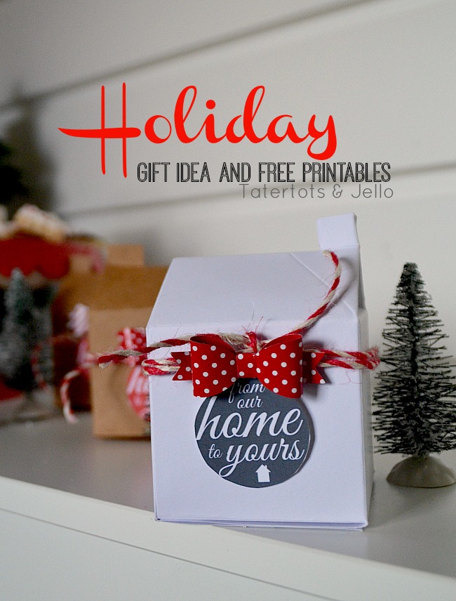 holiday home gift containers and free printables at tatertots and jello