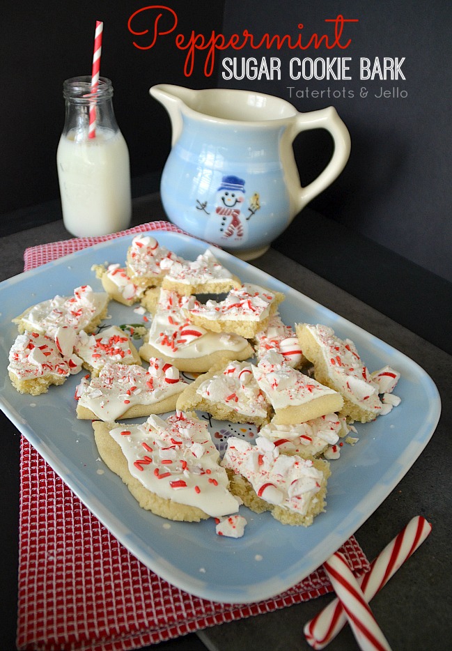 peppermint sugar cookie bark easy recipe at tatertots and   jello
