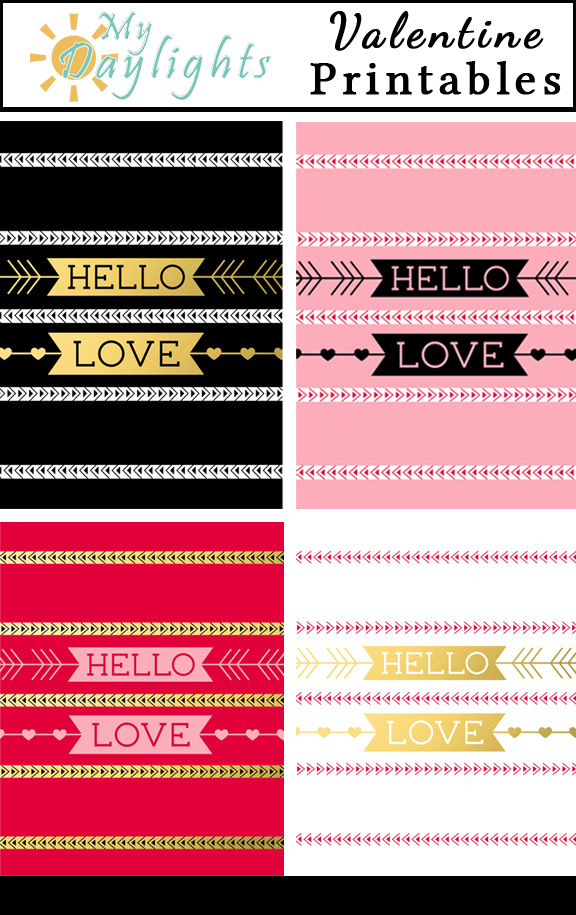 Free Printable Washi Tape Valentines - Persia Lou