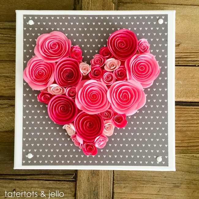 Easy 10-Minute Valentine's Day Wall Art - with free template!