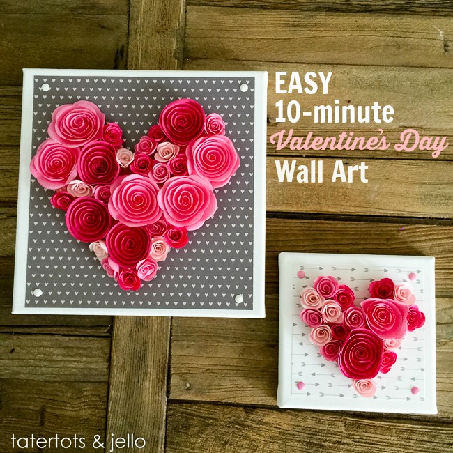 Easy 10-Minute Valentine’s Day Wall Art [and free templates!]