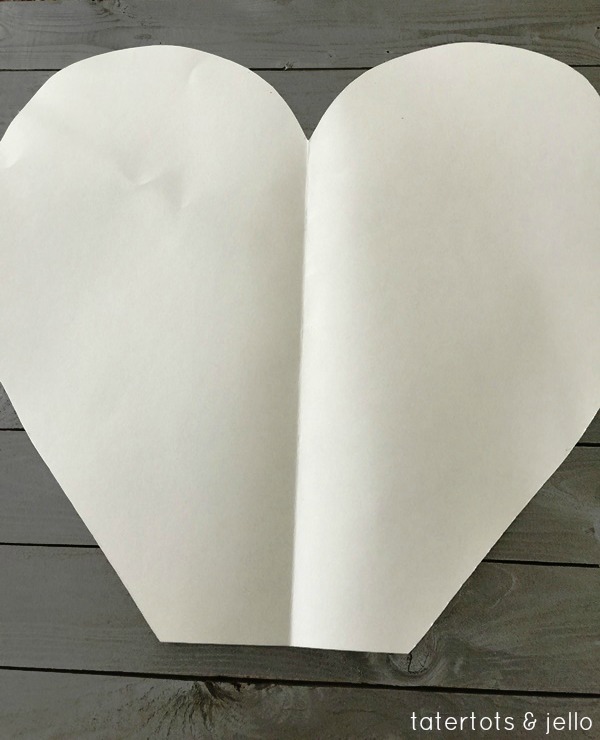 paper heart cutout