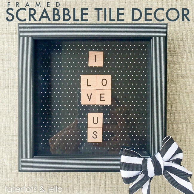 Framed Scrabble Tile Decor!