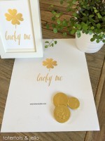 Gold Lucky Shamrock Printable! - Tatertots and Jello