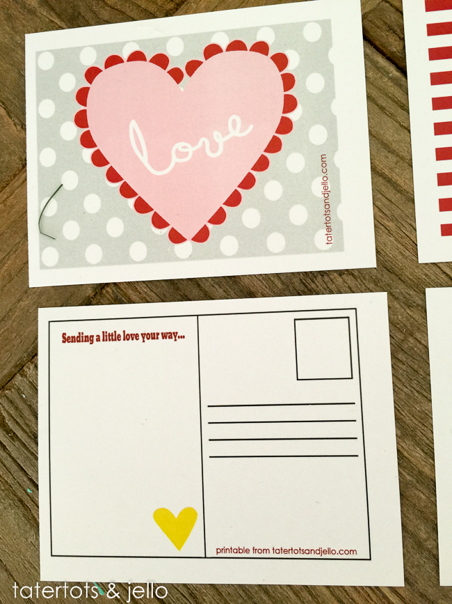 Adorable Valentine Postcards – Free Printables!  Valentine postcards,  Valentines printables free, Valentine's day printables