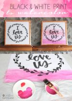 DIY Faux Watercolor Art for Valentine’s Day!
