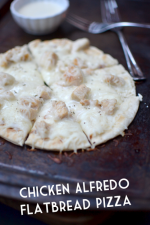 Chicken Alfredo Flatbread Pizza