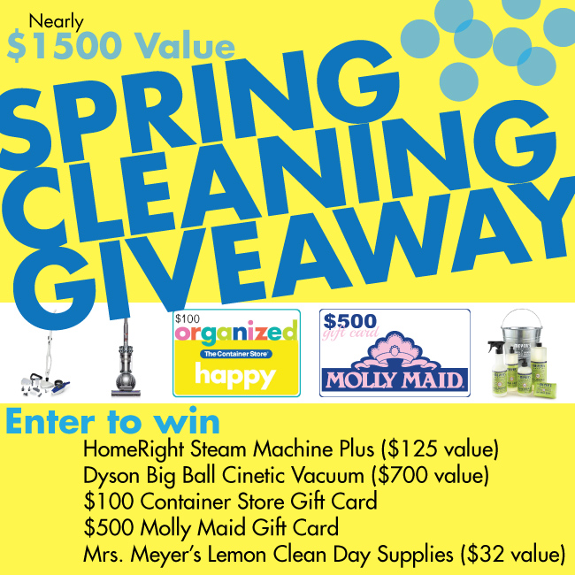 Spring Cleaning Giveaway! [$1500 Value!]