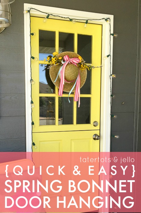 [Quick & Easy] Spring Bonnet Door Hanging