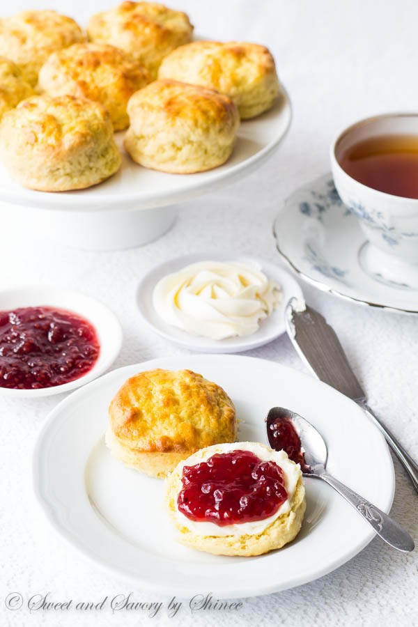 English Scones with Sweet whipped Butter 