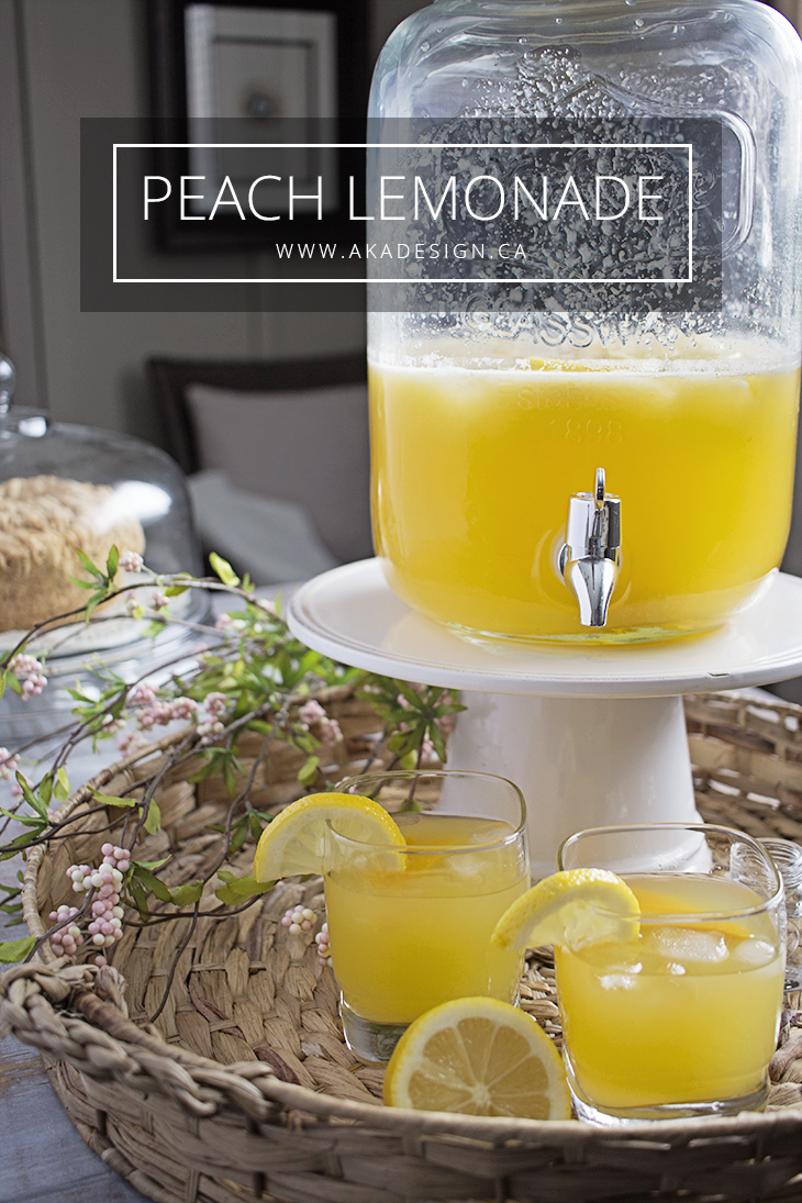 Peach Lemonade Recipe for Mother's Day 