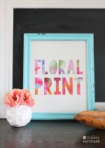 DIY Floral Print Artwork