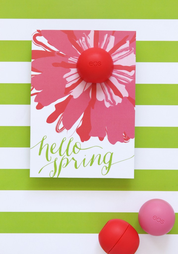 EOS Spring Lip Balm Card and printable