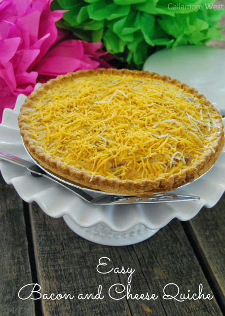 Easy Bacon and Cheese Quiche