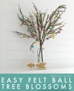 Easy Felt Ball Tree Blossoms