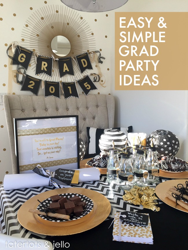 Easy & Simple Graduation Party Ideas! - Tatertots and Jello