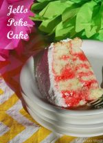 Raspberry Jello Poke Cake