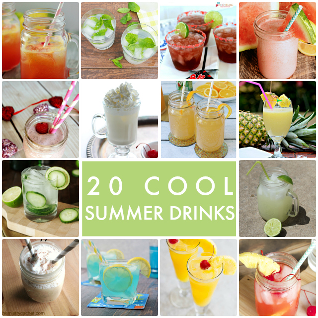 20 Cool Summer Drinks Collage