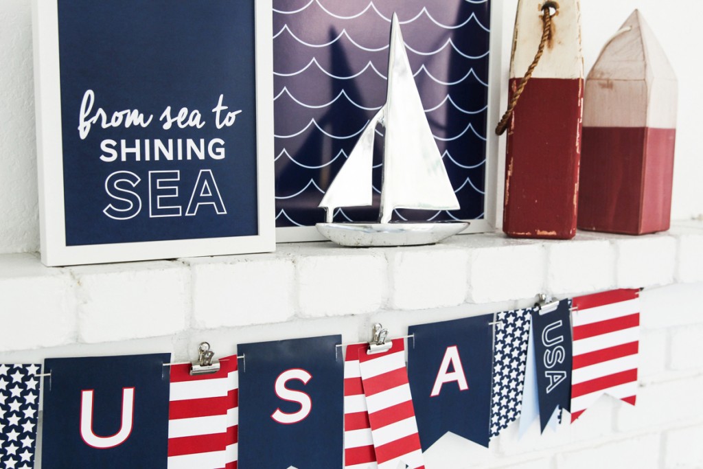 Sea-To-Shining-Sea-3 free patriotic printable banner and prints 