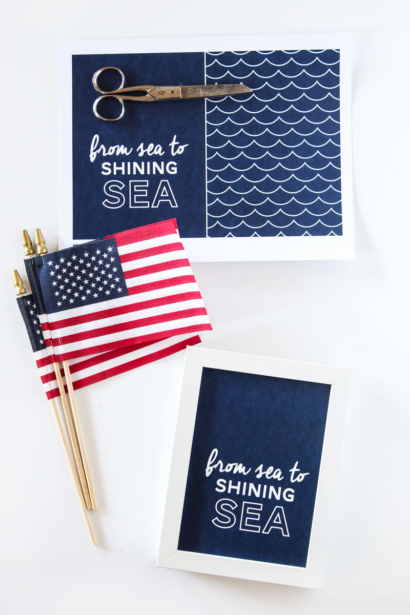 Sea to Shining Sea Printable signs.