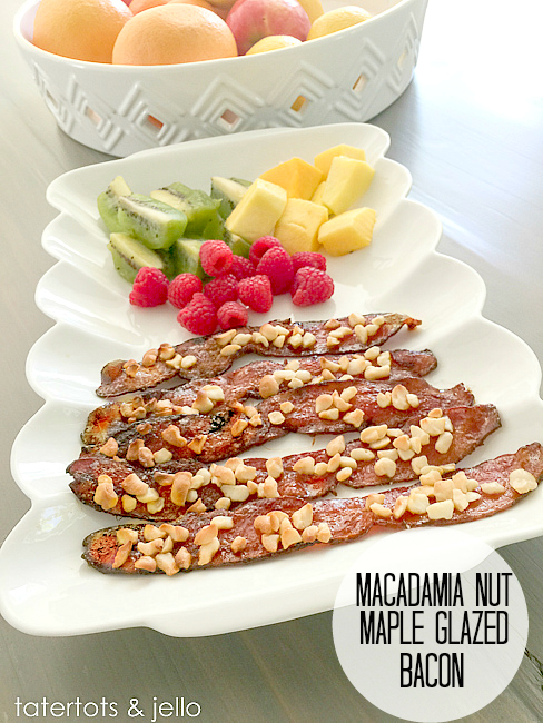 Macadamia Nut Maple Glazed Bacon 