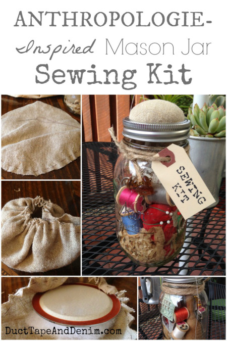 Anthropology-Inspired-Mason-Jar-Sewing-Kit-with-vintage-pattern-shreds-scissors-tomato-pin-cushion-and-more-DuctTapeAndDenim.com_