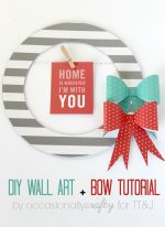 DIY Wall Art & Bow Tutorial