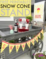 Snow Cone Stand – Free Printables!