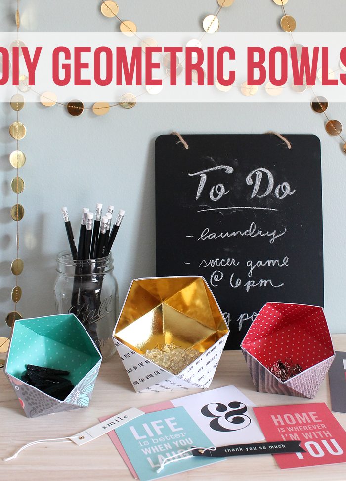 DIY Geometric Bowls