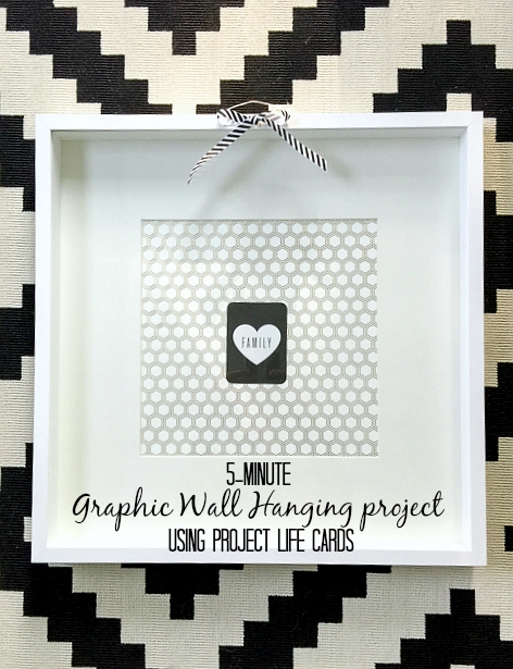 graphic frame grouping using project life cards