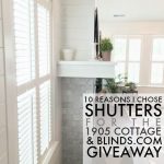 3 Reasons I Chose Shutters for the 1905 Cottage Family Room [And $400 Blinds.com giveaway!]