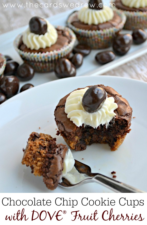 Chocolate-Chip-Brownie-Cookie-Cups-with-DOVE®-Fruit-Cherries