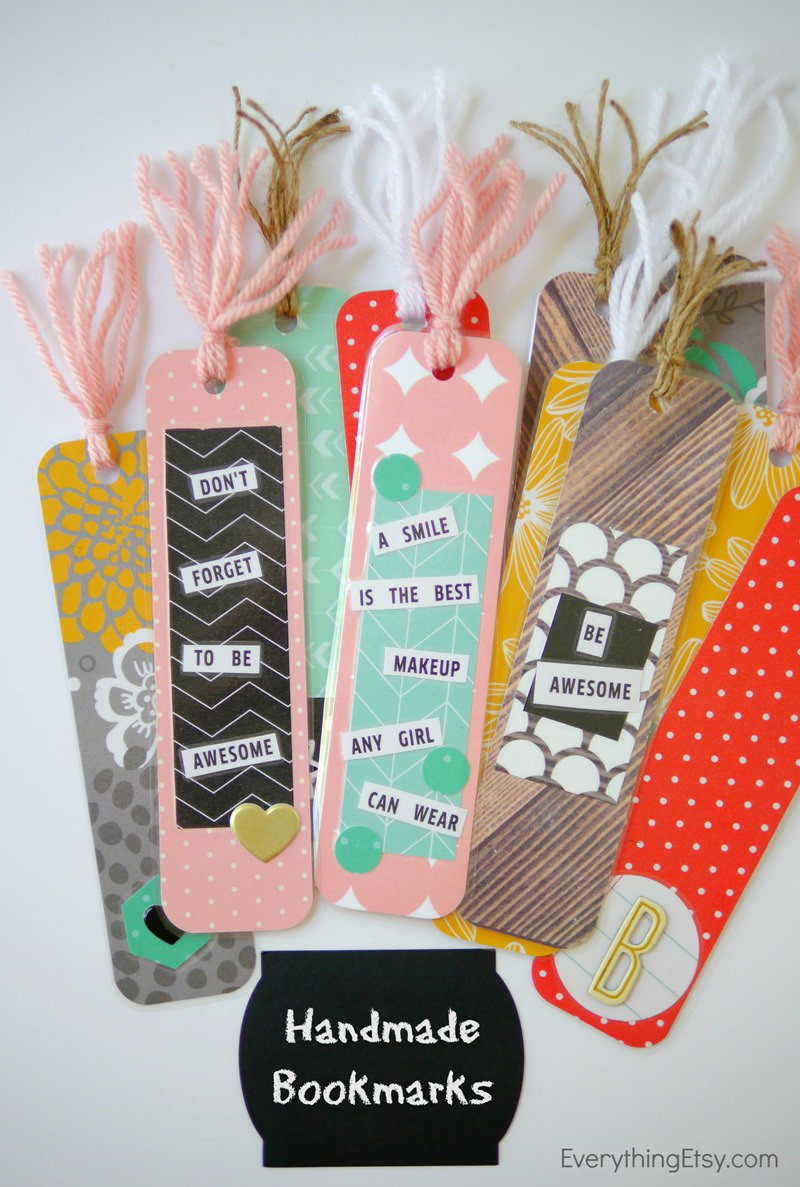 Three Fun Back to School DIY Bookmarks Crafts for Kids