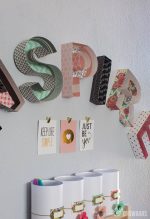 3-D Letter Art and Storage Jars