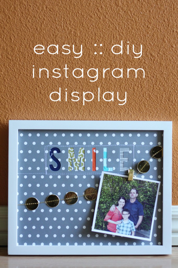 Easy DIY Instagram Display