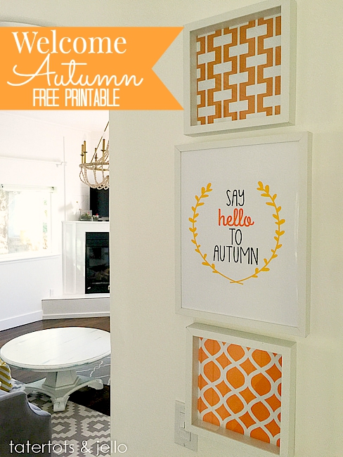 hello autumn free printable