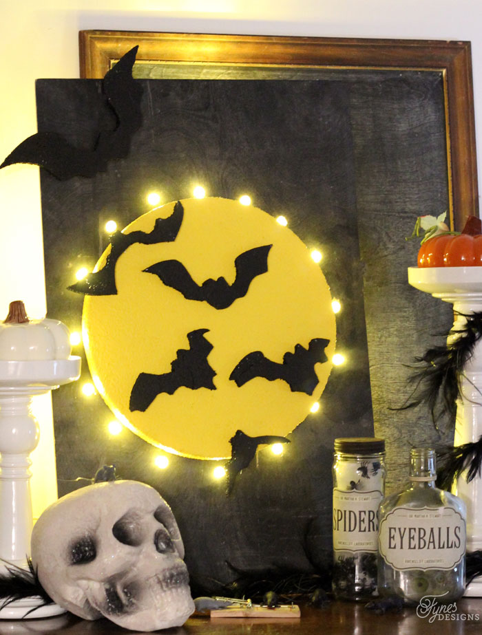 Halloween Marquee Craft #halloweencraft #marqueecraft #halloweendecor 