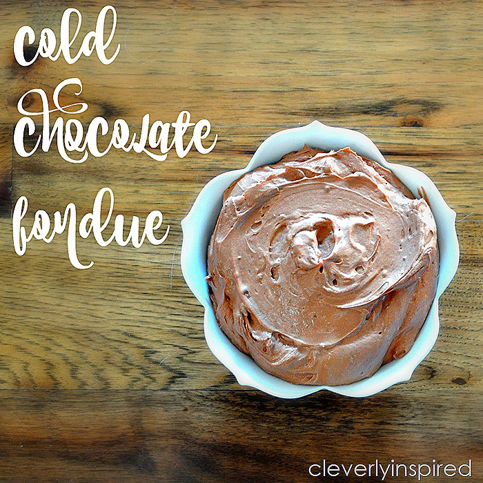 Cold Chocolate Fondue