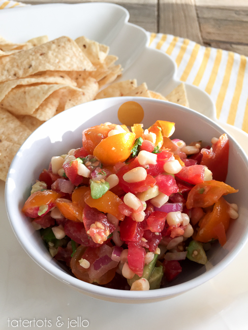 Cowboy Salsa recipe. An easy and delicious way to use fresh tomatoes.