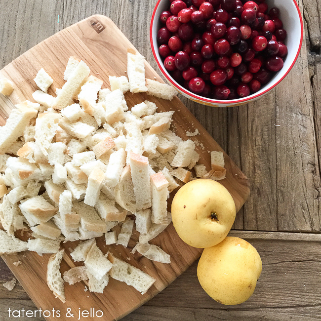 Apple Cranberry Herb Stuffing 