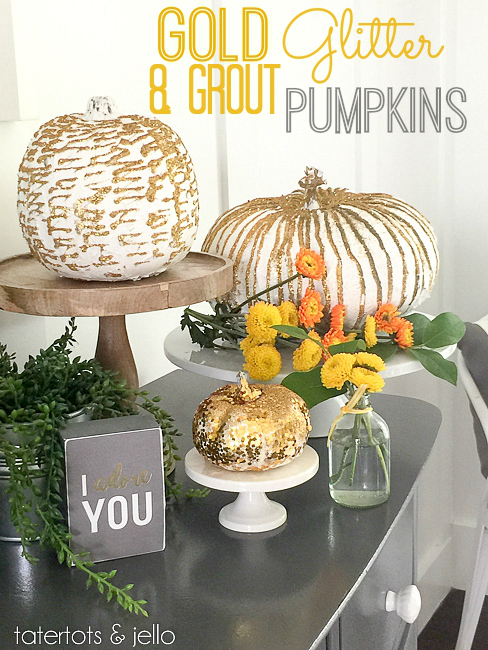 Gold and Grout Pumpkins