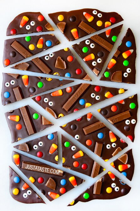 halloween Chocolate Candy Bark Recipe