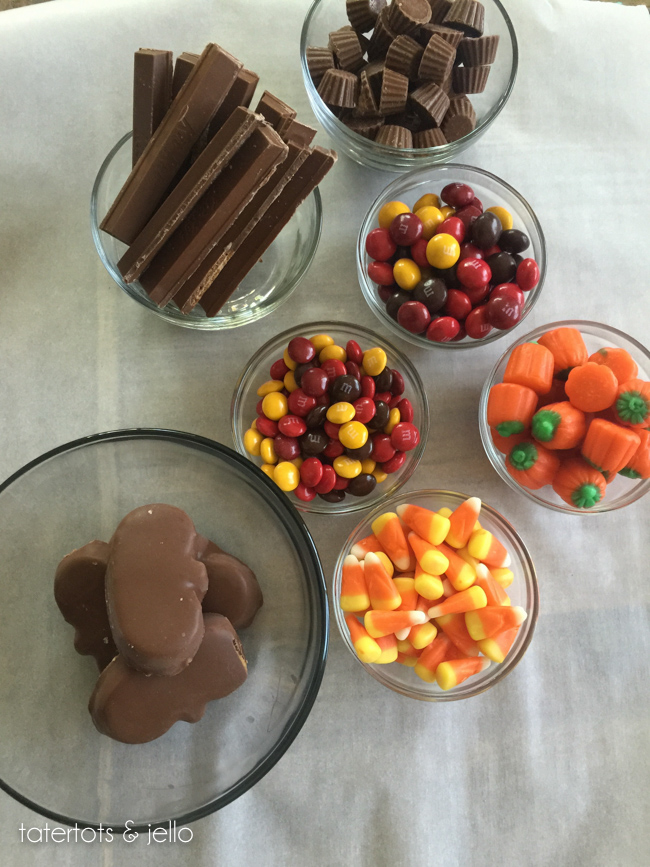 Toppins for Halloween Candy Bark