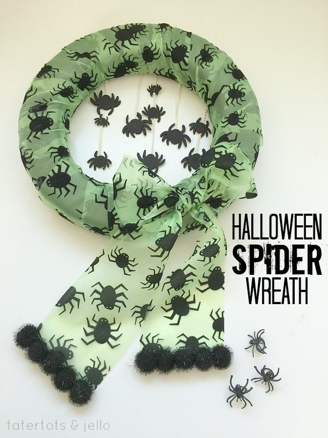 Make a Whimsical Halloween Spider Wreath!