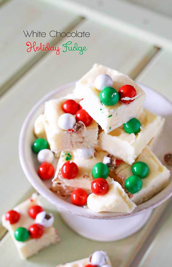 Happy Holidays: White Chocolate Holiday Fudge