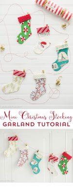 Happy Holidays: Mini Christmas Stocking Garland