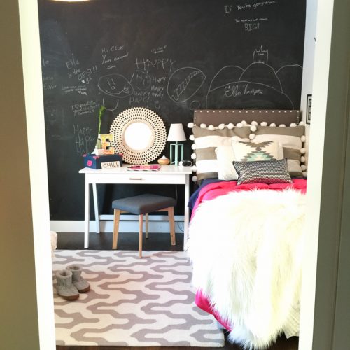 Tween Bedroom with colorful accents