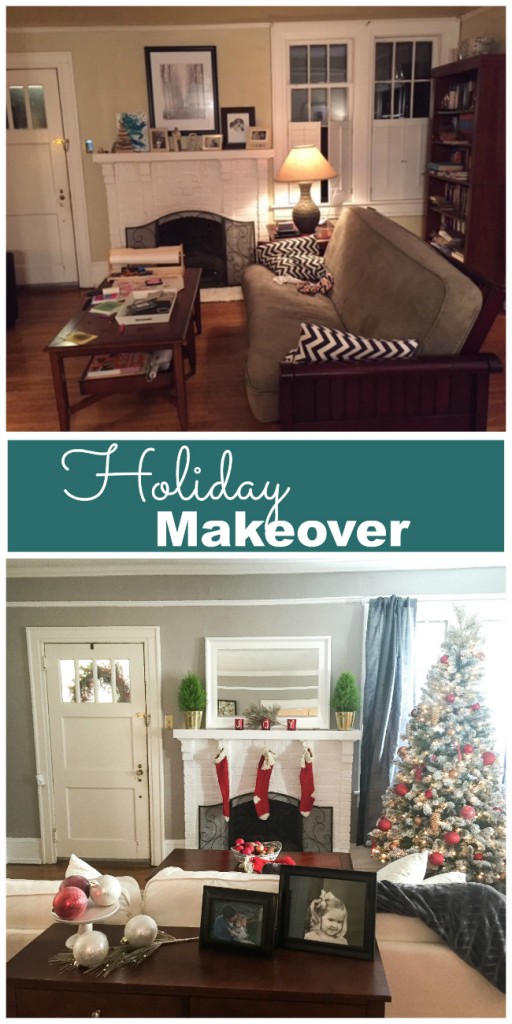 lowes holiday makeover collage