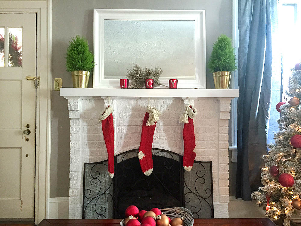 lowes holiday makeover fireplace