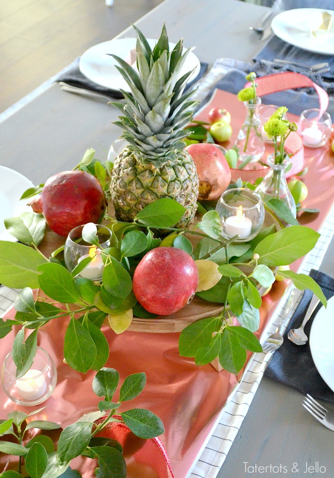 pineapple holiday centerpiece